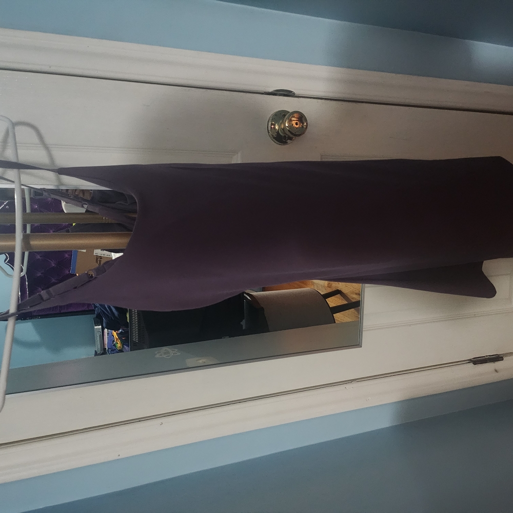 Elegant Purple Sleeveless Dress